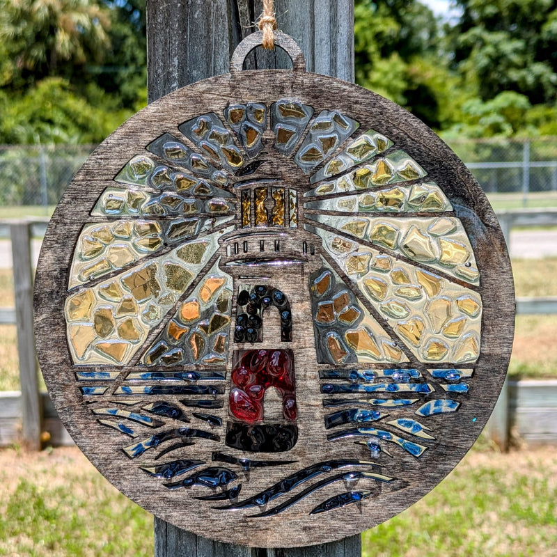 SeaGlass Sun Catcher Lighthouse - P014274