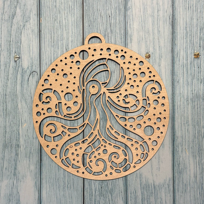 SeaGlass Sun Catcher Octopus- P014280
