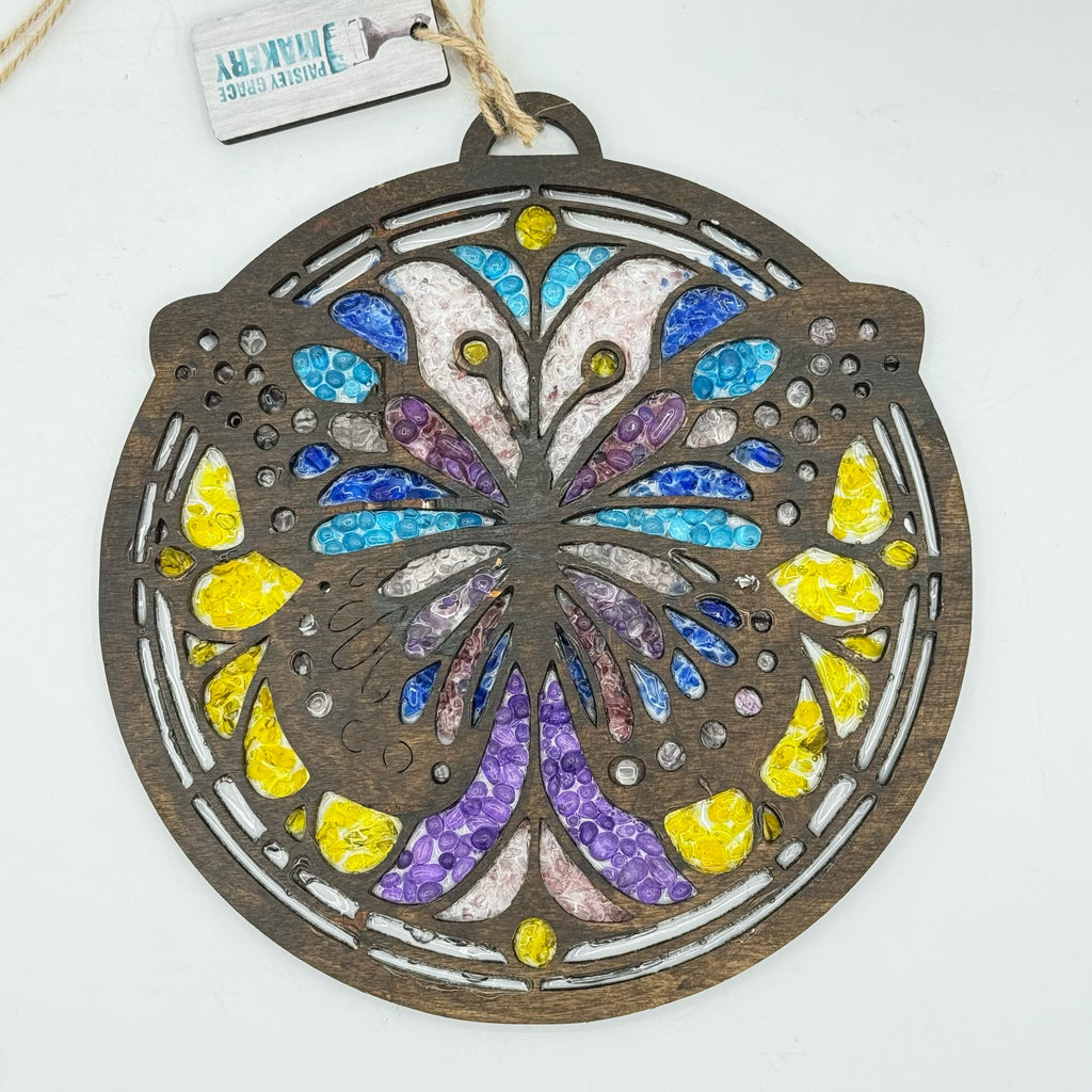 SeaGlass Sun Catcher Butterfly- P014288