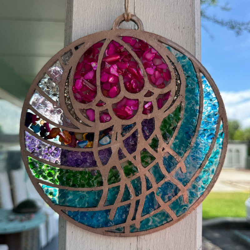 SeaGlass Sun Catcher Jellyfish- P014277