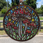 SeaGlass Sun Catcher Mushroom- P014289