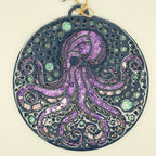 SeaGlass Sun Catcher Octopus- P014280