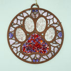 SeaGlass Sun Catcher Paw- P014281