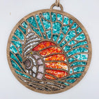 SeaGlass Sun Catcher  Shell- P014282