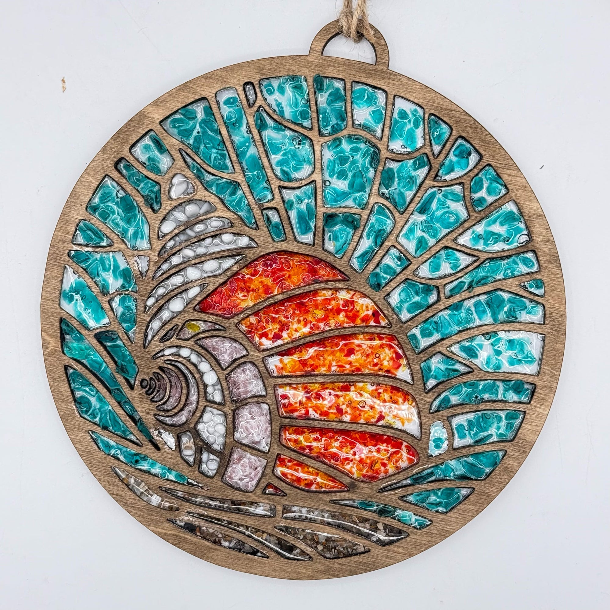 SeaGlass Sun Catcher  Shell- P014282