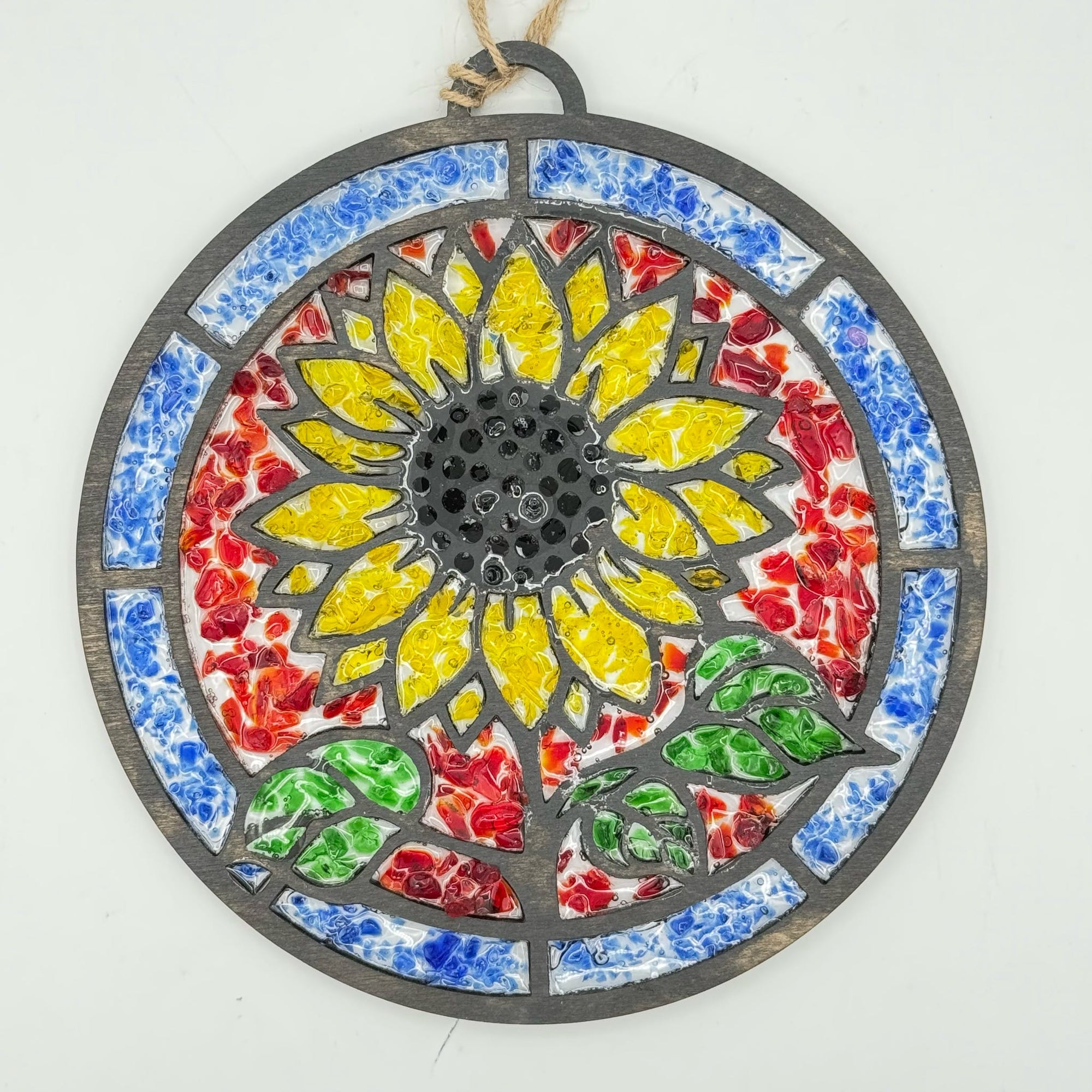 SeaGlass Sun Catcher Sunflower- P014276