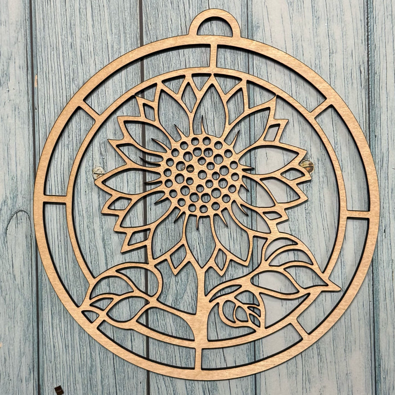 SeaGlass Sun Catcher Sunflower- P014276