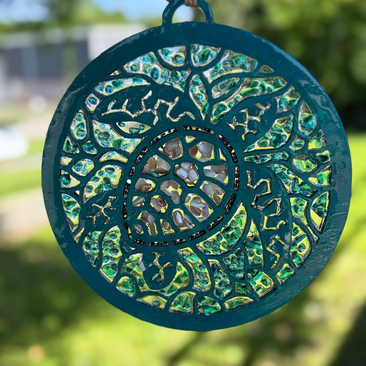 SeaGlass Sun Catcher Turtle - P014212