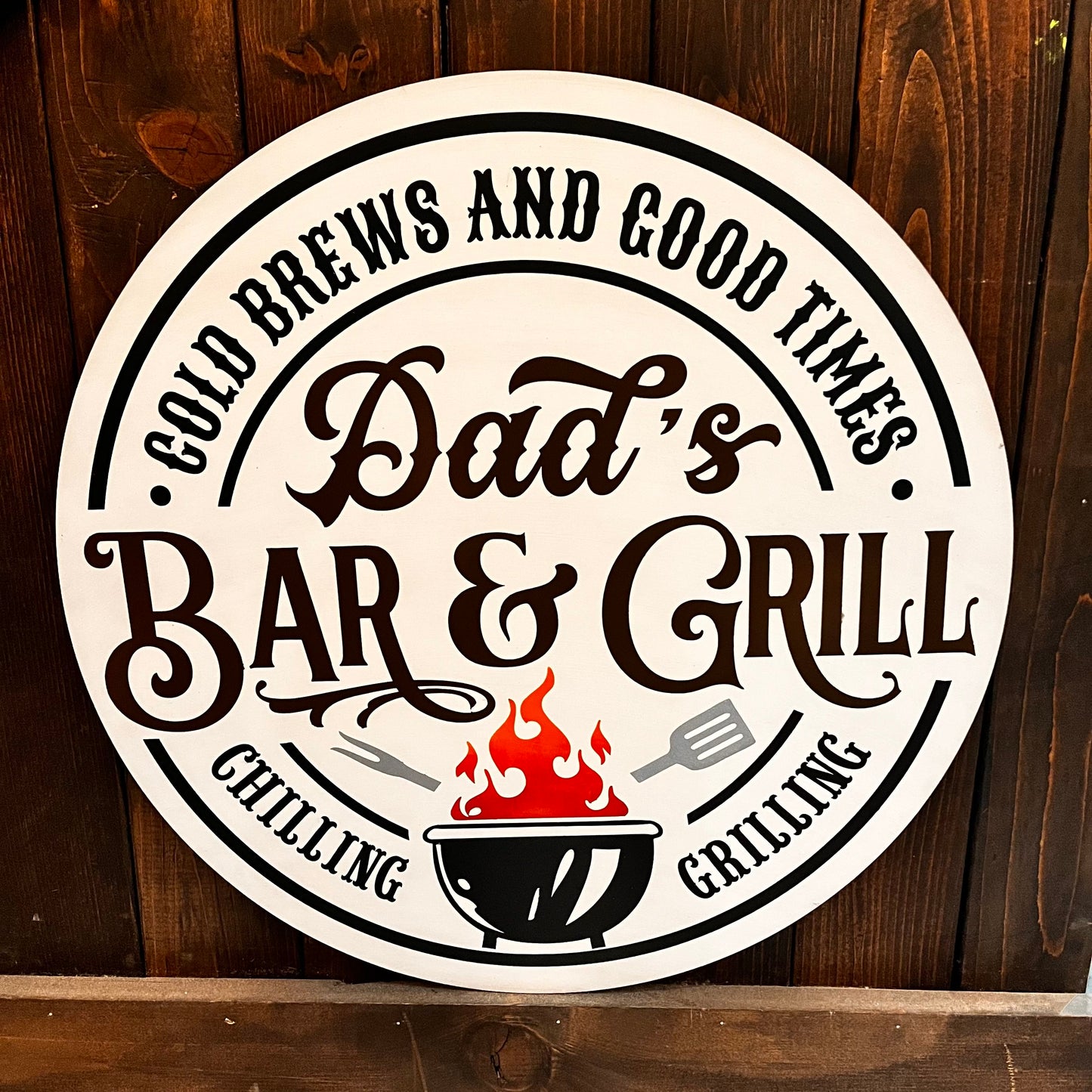 Dad's Bar & Grill ROUND DESIGN P2653