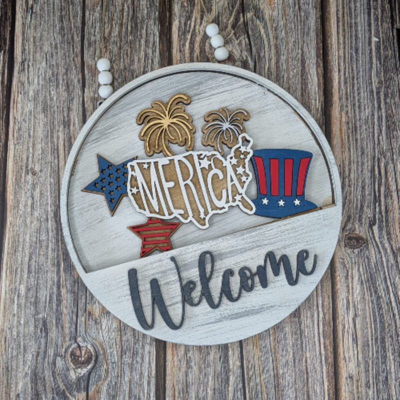 Drop In Patriotic 3D LASER PROJECT - P014138