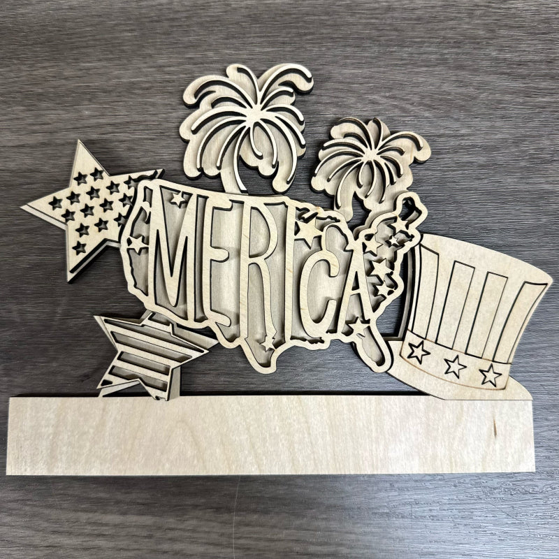 Drop In Patriotic 3D LASER PROJECT - P014138