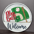 Drop In Sign Baseball 3D LASER PROJECT - P014074