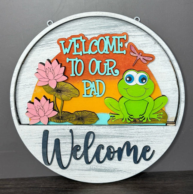 Drop In Sign Frog P014060