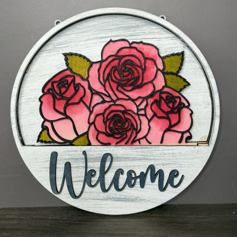 Drop In Sign Roses - P014063