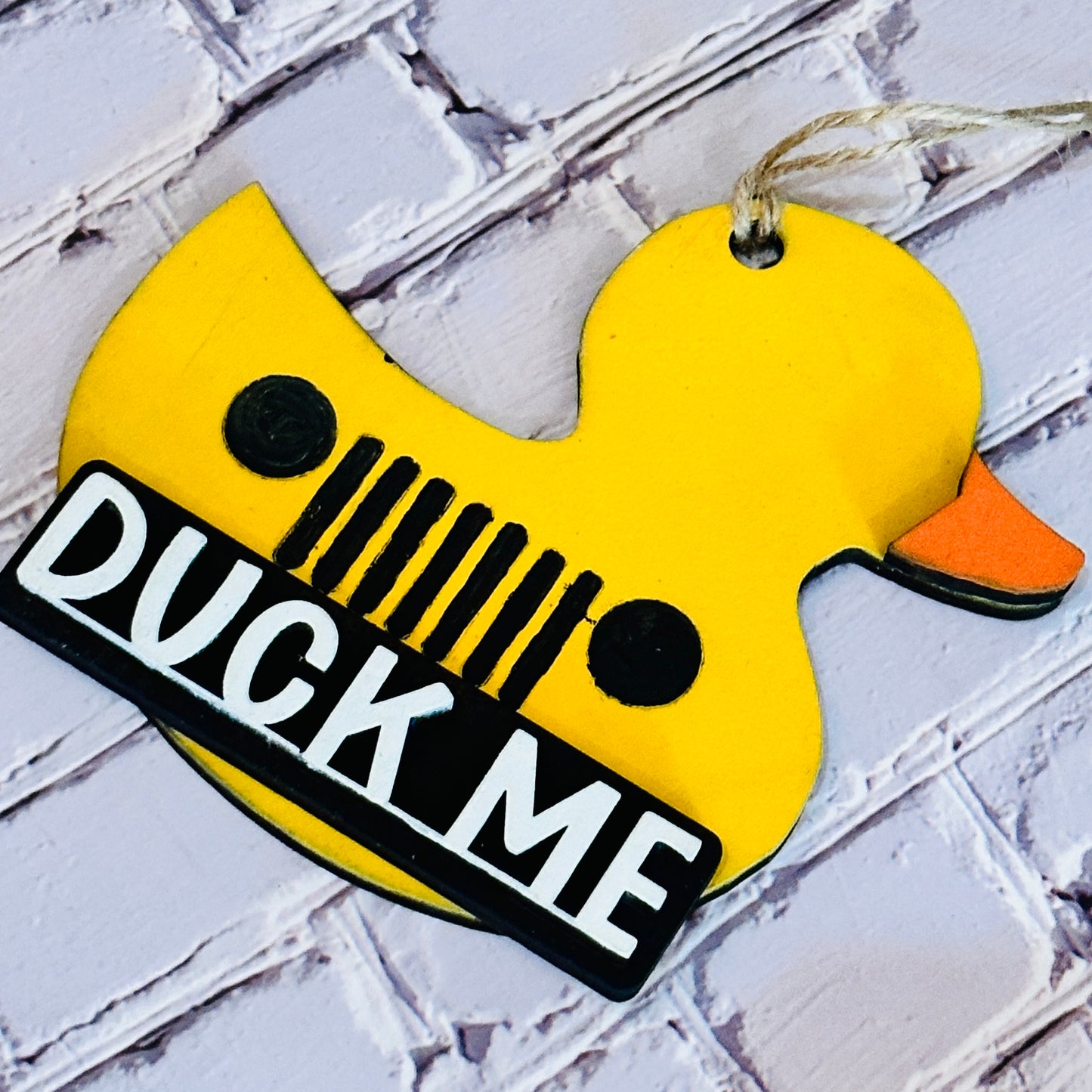 PAINTED Duck Me Car Charm or Ornament P02727