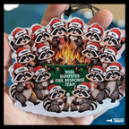 Dumpster Fire Response Team Personalized Raccoon Ornament G0763