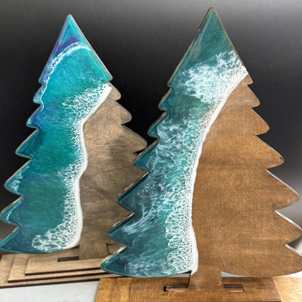 Epoxy Standing Tree Board - G177