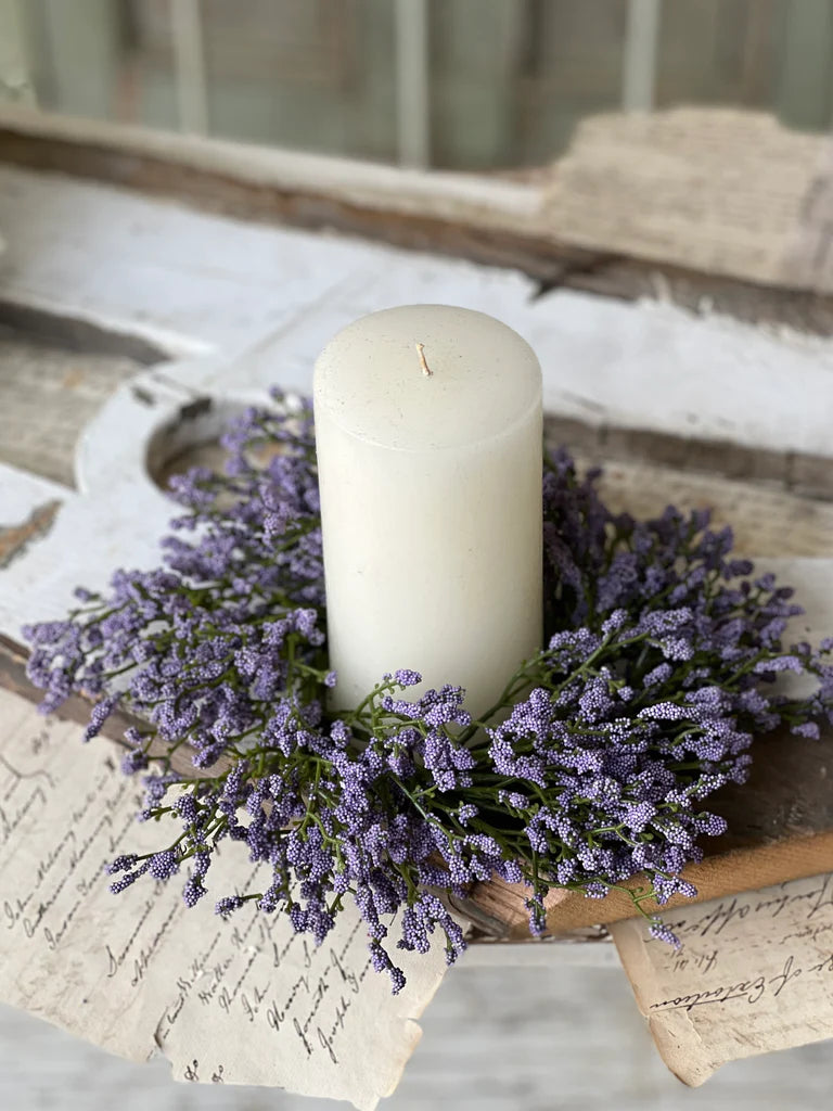 3" Array Astilbe Candle Ring- Purple
