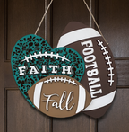 Football Faith Fall 3D DOOR HANGER - G62