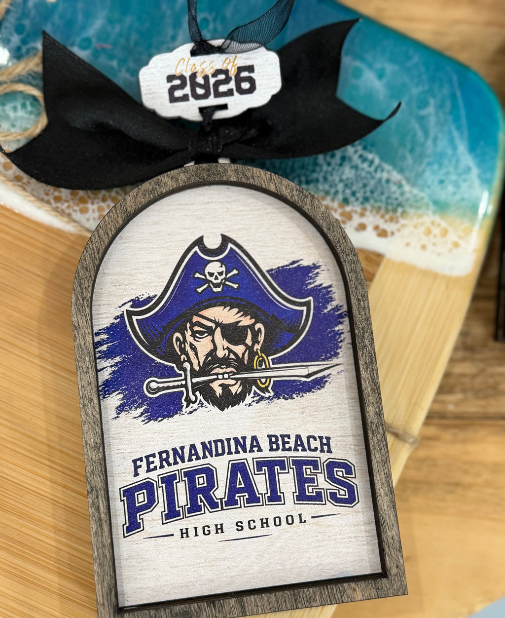 Fernandina Beach Pirates Car Charm/Door Hanger G487