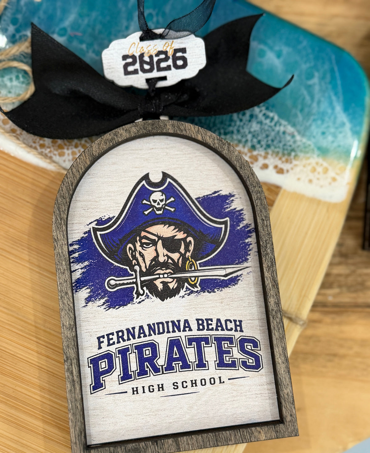 Fernandina Beach Pirates Car Charm/Door Hanger G487