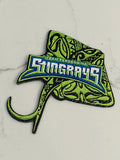 Fernandina Beach Stingrays Iron On Leatherette Textured Hat Patch