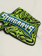 Fernandina Beach Stingrays Iron On Leatherette Textured Hat Patch
