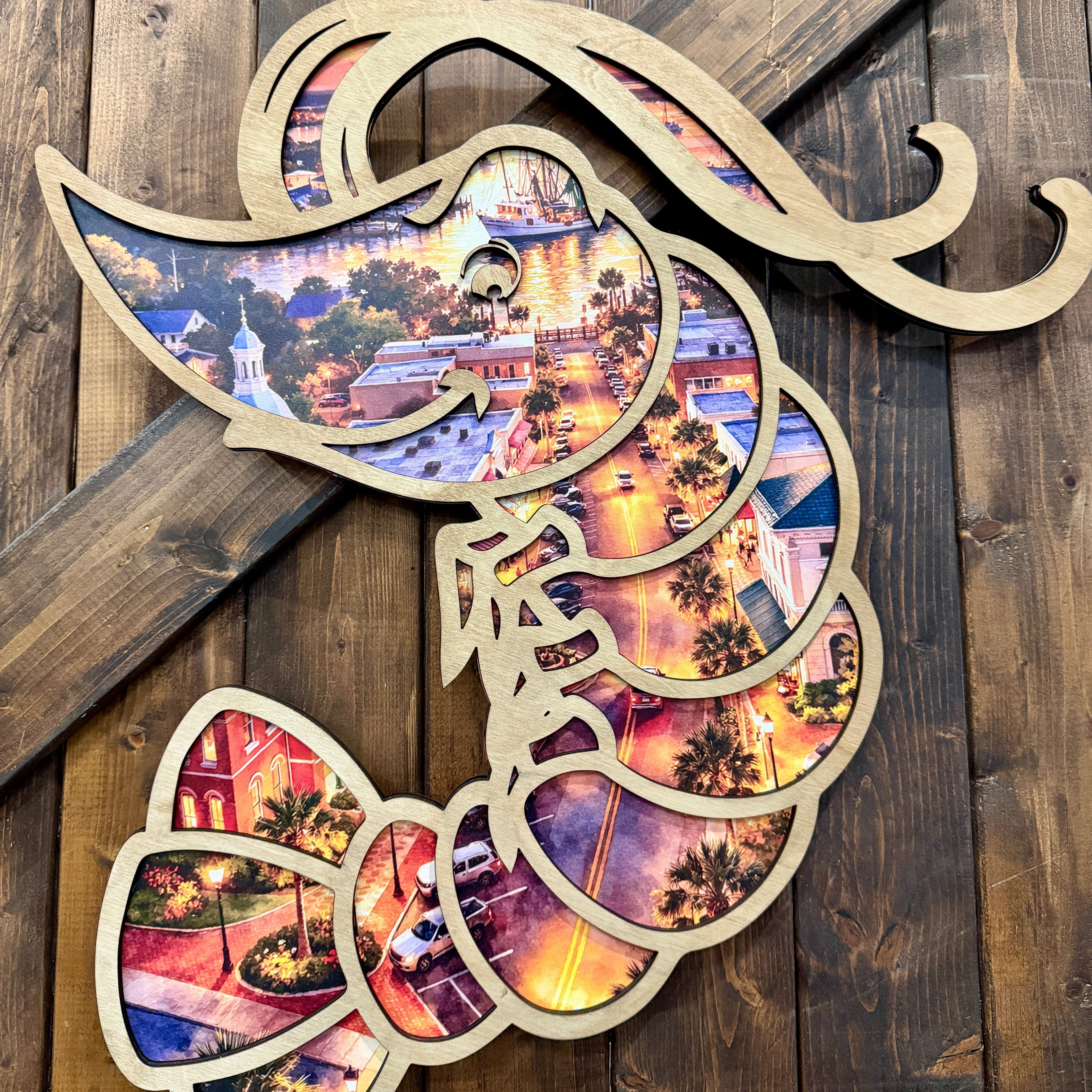 Fernandina Beach Centre Street Shrimp Door Decor