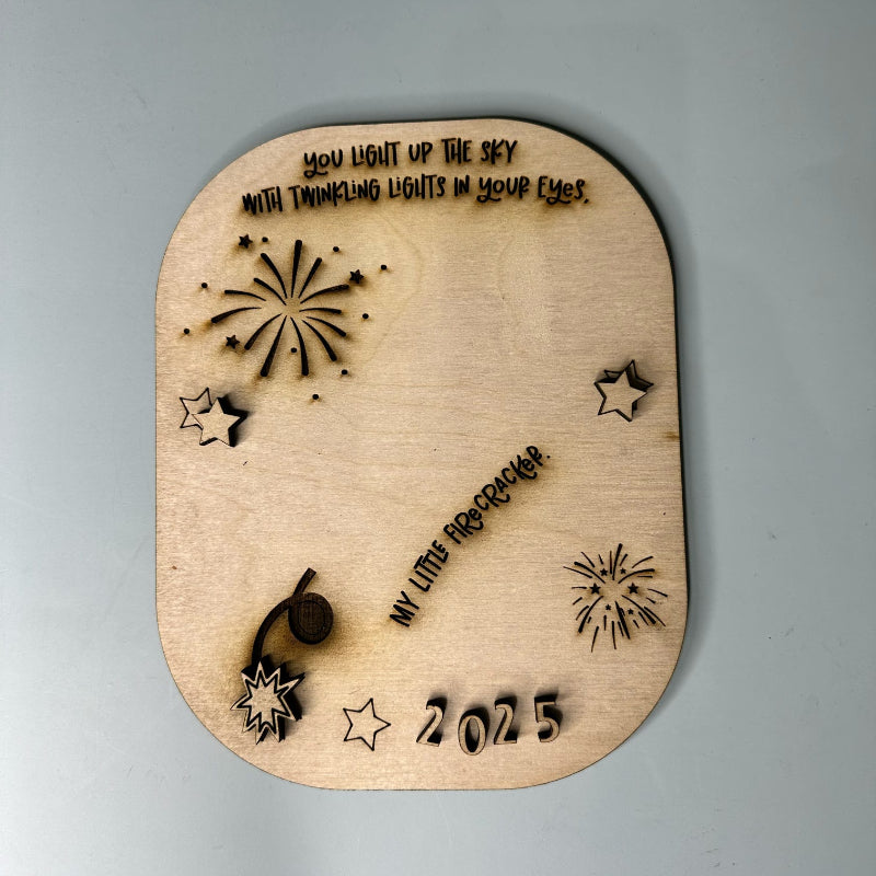 Firecracker Footprint 3D LASER PROJECT - P014100