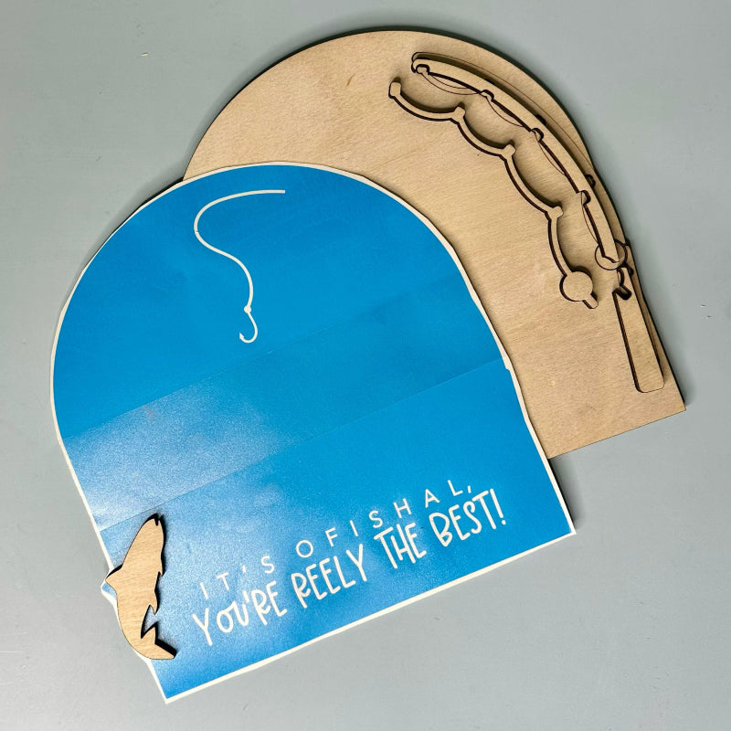 Fishing Handprint 3D LASER PROJECT - P014122