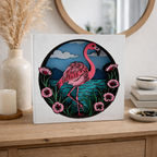 Flamingo with Flowers 3D LAYERED PROJECT G357