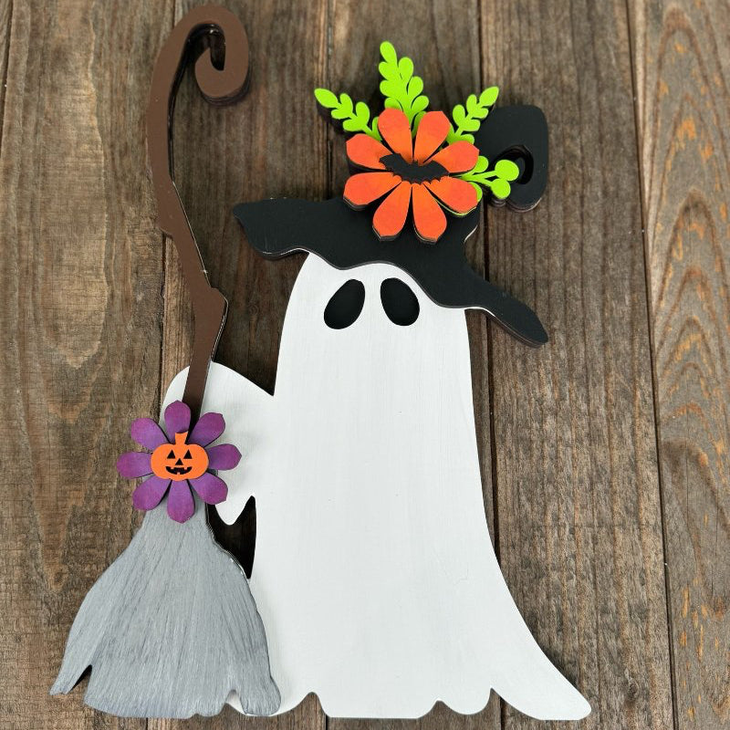 Floral Ghost Laser Cut DIY Craft Fernandina Beach