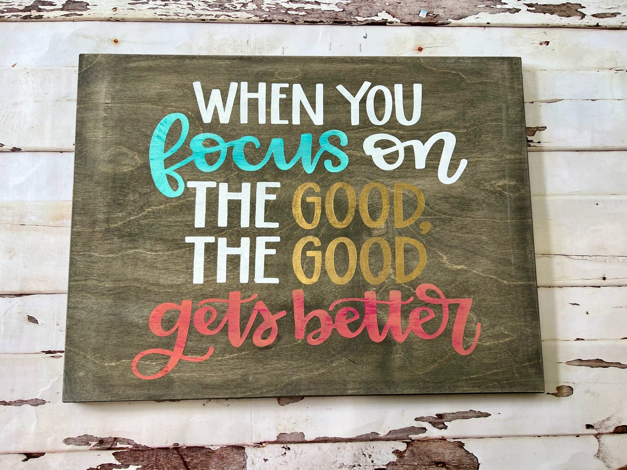 Focus On the Good Small Rectangle P13350