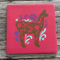 Folk Art Llama SQUARE - P014214