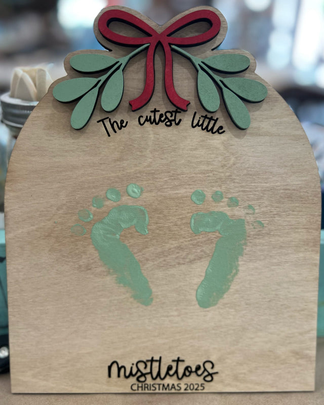 Footprint Mistletoes 3D LASER PROJECT - P014119