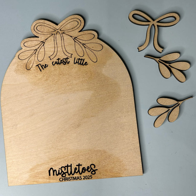 Footprint Mistletoes 3D LASER PROJECT - P014119