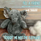 "Forget Me Not" the Elephant 16"  Build Your Own Stuffy S703