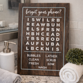 Forget Your Phone Word Search Signature Design P1784
