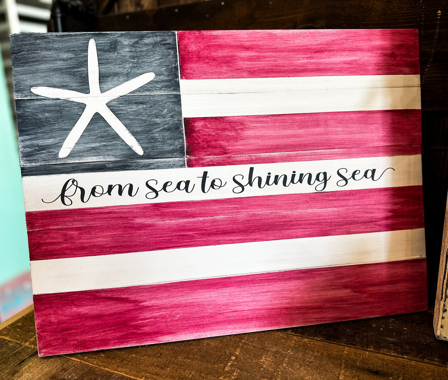 From Sea to Shining Sea Coastal Flag  SIGNATURE DESIGN P2630