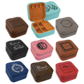 4" X 4" Laserable Leatherette Travel Jewelry Box Sample Set