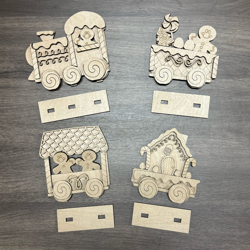 Ginger Bread Train LASER PROJECT G - 144