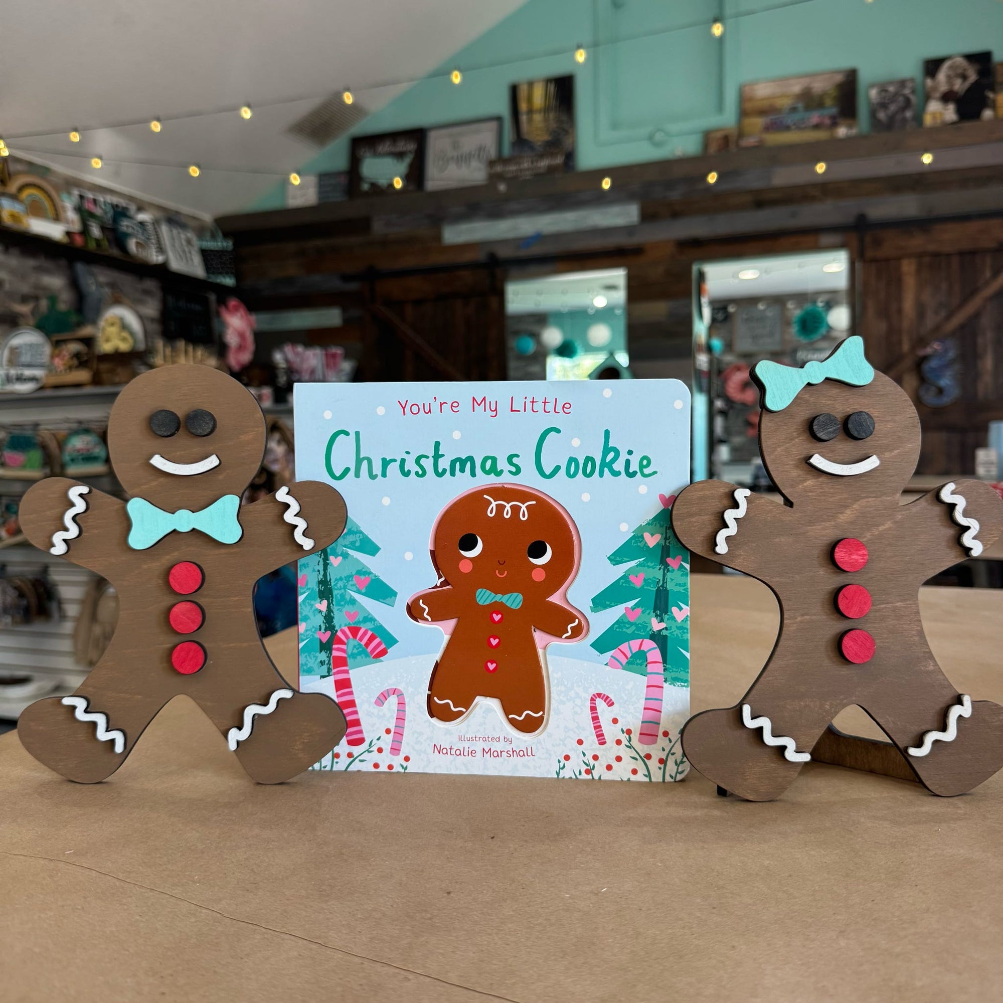 12.10 @ 10am-GINGERBREAD COOKIE 3D LASER PROJECT - P014118 You're My Little Christmas Cookie