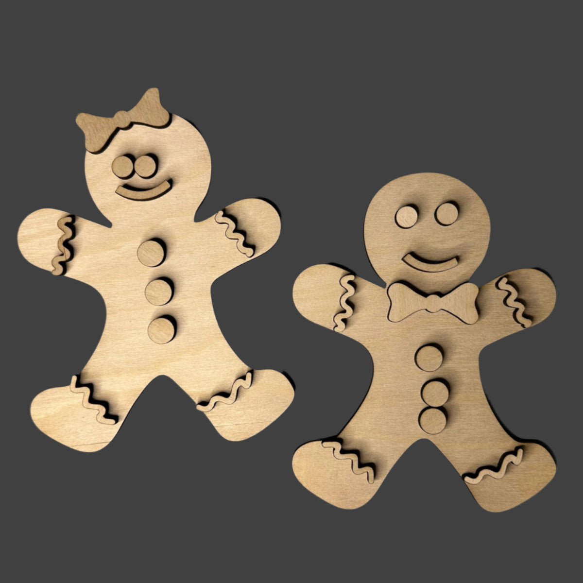 Gingerbread Cookie 3D LASER PROJECT - P014118