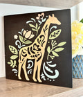 Giraffe Folk Art Mini Design P02972