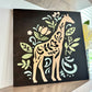 Giraffe Folk Art Mini Design P02972