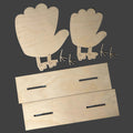 Handprint Turkey 3D LASER PROJECT - P014116