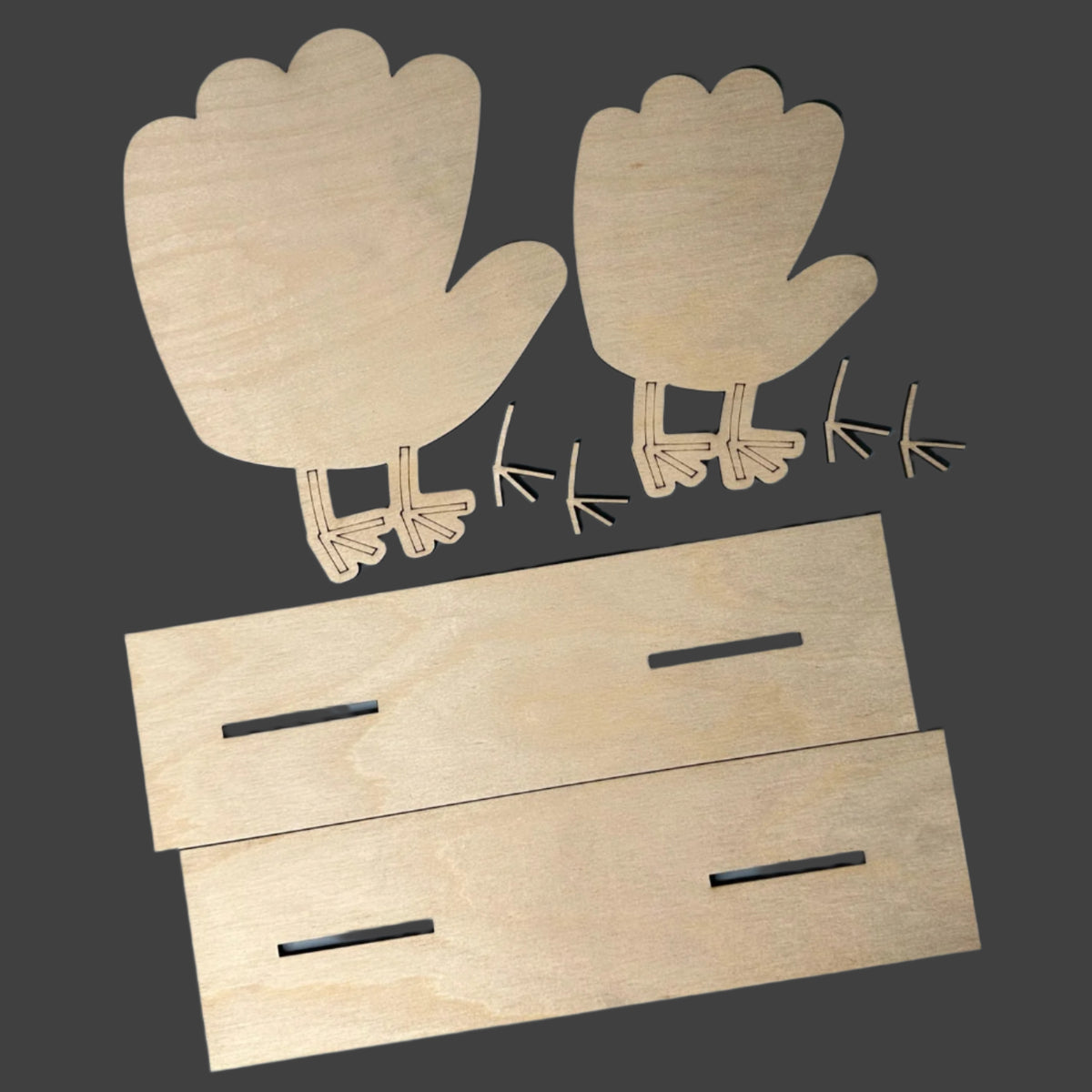 Handprint Turkey 3D LASER PROJECT - P014116