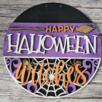Happy Halloween Witches 3D DOOR HANGER - G05