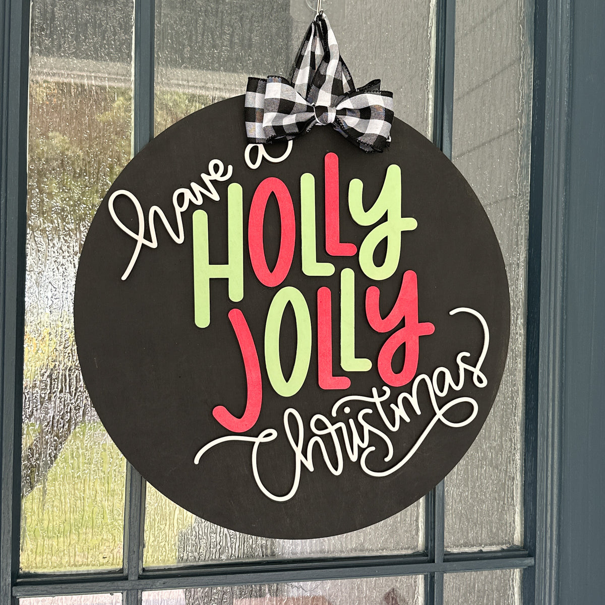 Have A Holly Jolly Christmas Door Hanger, door hanger, view 3