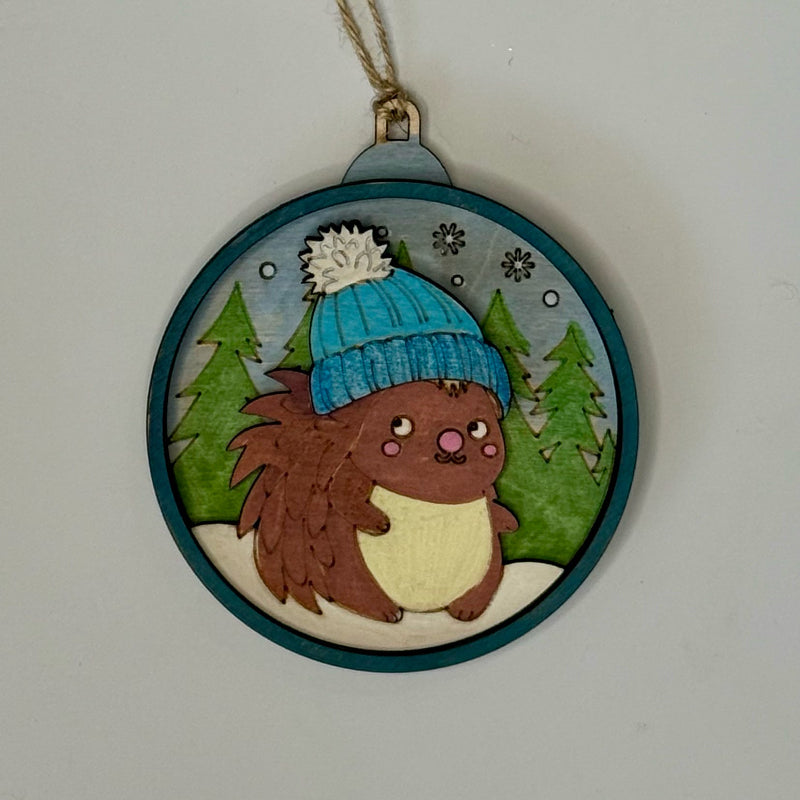Hedgehog ornament 